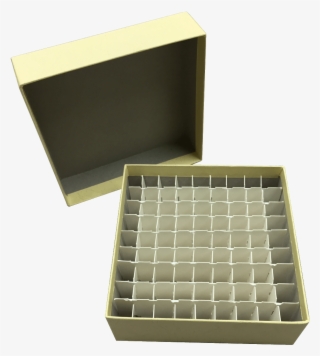 Standard Yellow 2″ Fiberboard Boxes With 81 Cell Dividers - Box #8678219