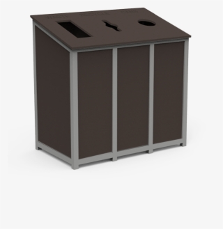 Classic Slimline Triple Top Load Waste Receptacle - Box #8678348