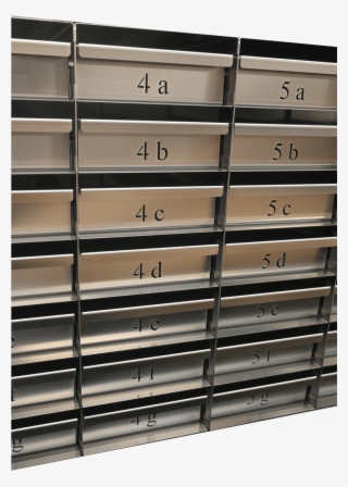 Numbering For Vertical Racks, Upright Side Access Racks - Shelf #8678605