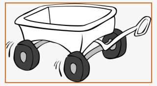 Horse Cart Coloring Pages With Challenge Wagon Page - Wagon Cartoon Black And White #8679160
