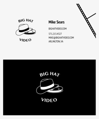Big Hat Videos Business Cards - Calligraphy #8680025