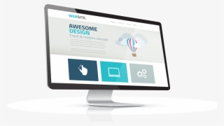 Website Design In Mac Desktop - Computer Monitor #8684089 Website Design In Mac Desktop - Computer Monitor #8684089