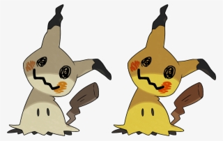 I Made Some Mock-up Shinies Of The New Gen 7 Pokemon - Mimikyu Under The Costume #8685334