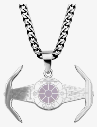 Etched X1 Tie Fighter Pendant With Chain - Star Wars Smycken #8687222