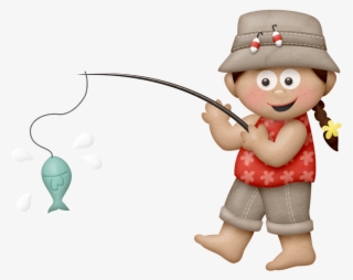 Lliella Fishingadv Fishinggirl2d - Menina Pescadora Desenho Png #8688169