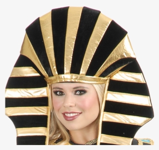 Egyptian Pharoah King Tut Headpiece For Men And Women - Egyptian Queen Nefertiti Costume #8688228