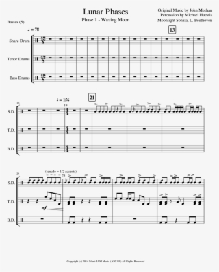 Lunar Phases Phase - Sheet Music #8688314
