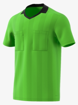 Adidas Referee18 Kurzarm Gruen Side Thumbnail - Camisetas Para Trabajo #8688539