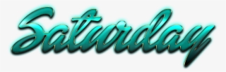 Saturday Name Logo Png - Saturday Png #8688573