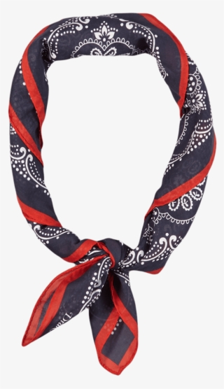 Drake'sblue Red Paisley Printed Cotton Bandana #8689411