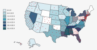 Number Of Neonates Possessing Sickle Cell Trait Per - Antidepressant Use By State #8691349