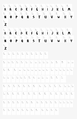 Wow Plexus Character Map - Monochrome #8692257