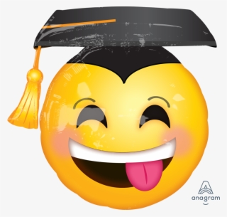 33110 Awesome Grad F - Graduation Emoji Balloon #8693563