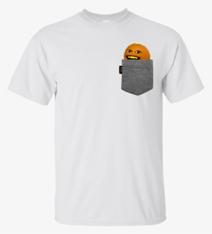 Annoying Orange Pocket Orange Shirt - Cheeseburger #8694747