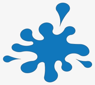 Splash With 3 Drops, 130 Cm Rainbow Blue - Graphic Design #8695373