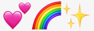 #эмоджи #смайлик #смайл #emoji #heart #rainbow #glitter - Emoji Del Arco Iris #8695432