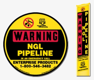 By Law, A Pipeline Marker Must Provide The Approximate - Circle #8697438