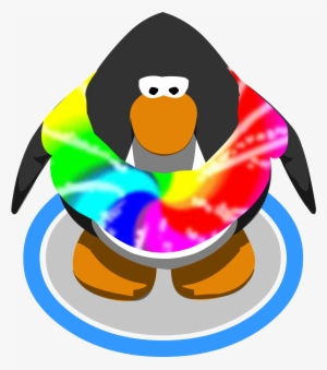 Tie Dye Shirt Ig - Red Penguin Club Penguin #871254