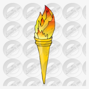 Torch Clipart Lit - Clip Art #871434