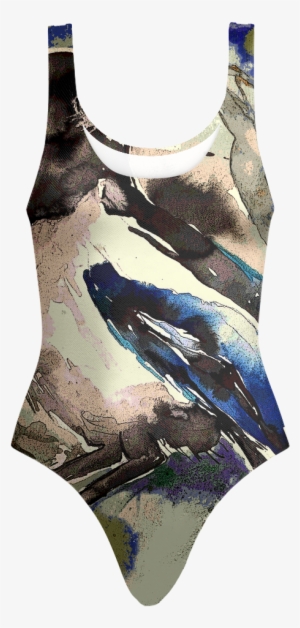 Swimsuit In Artistic Bird - Maillot #871435