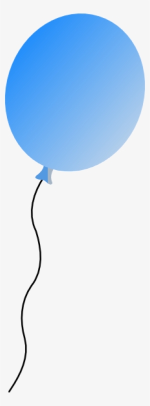 Blue Balloon Svg Clip Arts 216 X 586 Px #871592