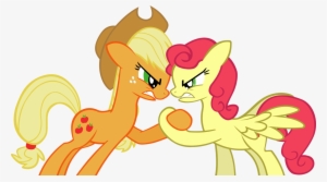 Png Library Download Arm Wrestle Clipart - Applejack Vs Strawberry Sunrise #871958