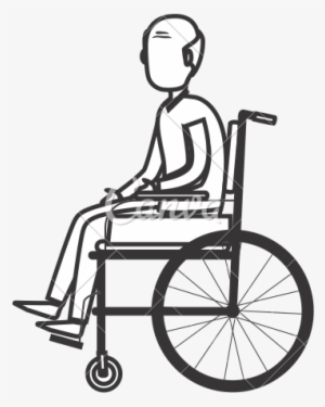 Png Freeuse Library Drawing At Getdrawings Com Free - Cartoon Man In Wheelchair No Background #873246