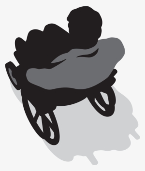 Person In A Wheelchair - Silhouette #873428 Person In A Wheelchair - Silhouette #873428