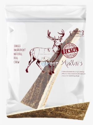 Absolute Bites Half Deer Antlers Dental Chew - Antler #873578