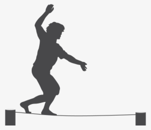 Silhouette Low Ropes - Tightrope Walker Silhouette #873966
