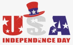 Usa Independence Day Glitter Vinyl Transfer Motif - Usa Independence Day Images Png #874142