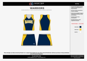 Warriors Yellow Navy Blue Cheerleading Uniforms, Top, - Cheerleading Uniform #875099