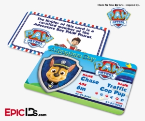Paw Patrol Inspired Adventure Bay Paw Patrol Id Card #875363