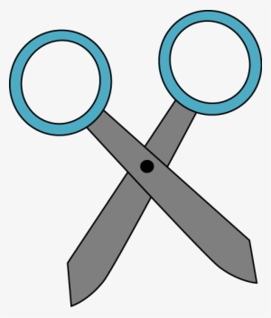 Blue Scissors Clip Art - Scissor Clipart No Background #875897