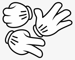 Rock Paper Scissors - Mickey Mouse Hand Drawing - Free Transparent PNG ...