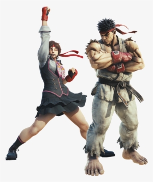 Ryu And Sakura Descend Upon The World Of Monster Hunter - Sfv Sakura Street Fighter #876300