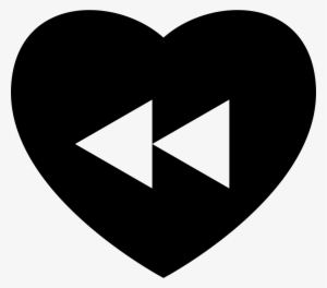 Heart Rewind Back Button - Icon #876381