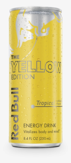Red Bull Yellow Editions Png - Red Bull Tropical Edition #877304