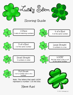 More Fun St - St Patricks Day Dice Game #877458