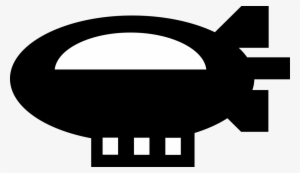 Vector Illustration Of Dirigible Or Blimp Airship Lighter - Airship #878062