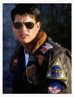Top Gun Tom Cruise Bomber Flight Jacket With Patches - Maverick Top Gun Bomber Jacket #878083