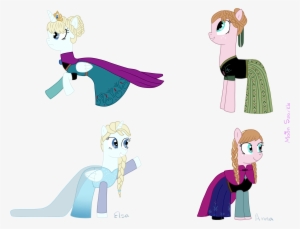 Request) Disney Frozen Elsa Y Anna (pony Version) By - Elsa Ve Anna Pony #878580
