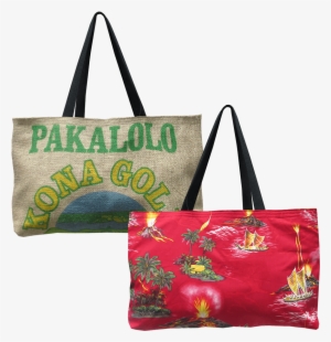 Kona Gold Burlap Tote - Handbag #878935