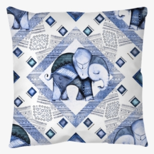 Blue Seamless Pattern, Tile With Watercolor Illustration - Watercolor Painting #879136