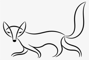 Fox Clipart Transparent Background - Fox Clipart Black And White #879709