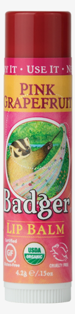 Pink Grapefruit Organic Lip Balm By Badger - Badger - Classic Lip Balm Box Tangerine Breeze #879938
