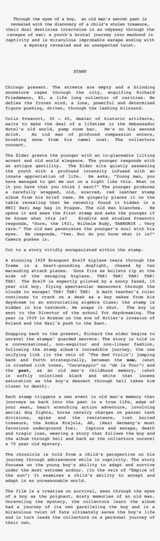 Through The Eyes Of A Boy, An Old Man's Secret Past - Document #8700583