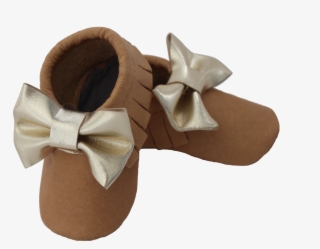 Gold Bow Genuine Leather Moccasins #8700850