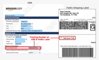 Sample Fedex Edi Integration Advance Shipment Notice - Amazon Video #8702256