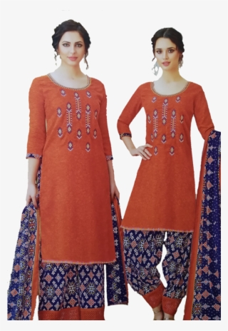 Wollen Non Stitches Salwar Suit With In Pilazo&pazami - Formal Wear #8703273